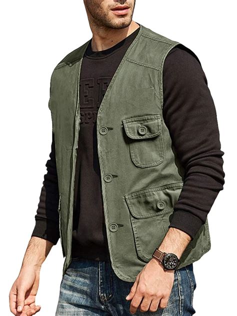 Mens Green Jackets & Vests 